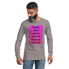 "Higher" Unisex Long Sleeve Tee (Black) | Pink