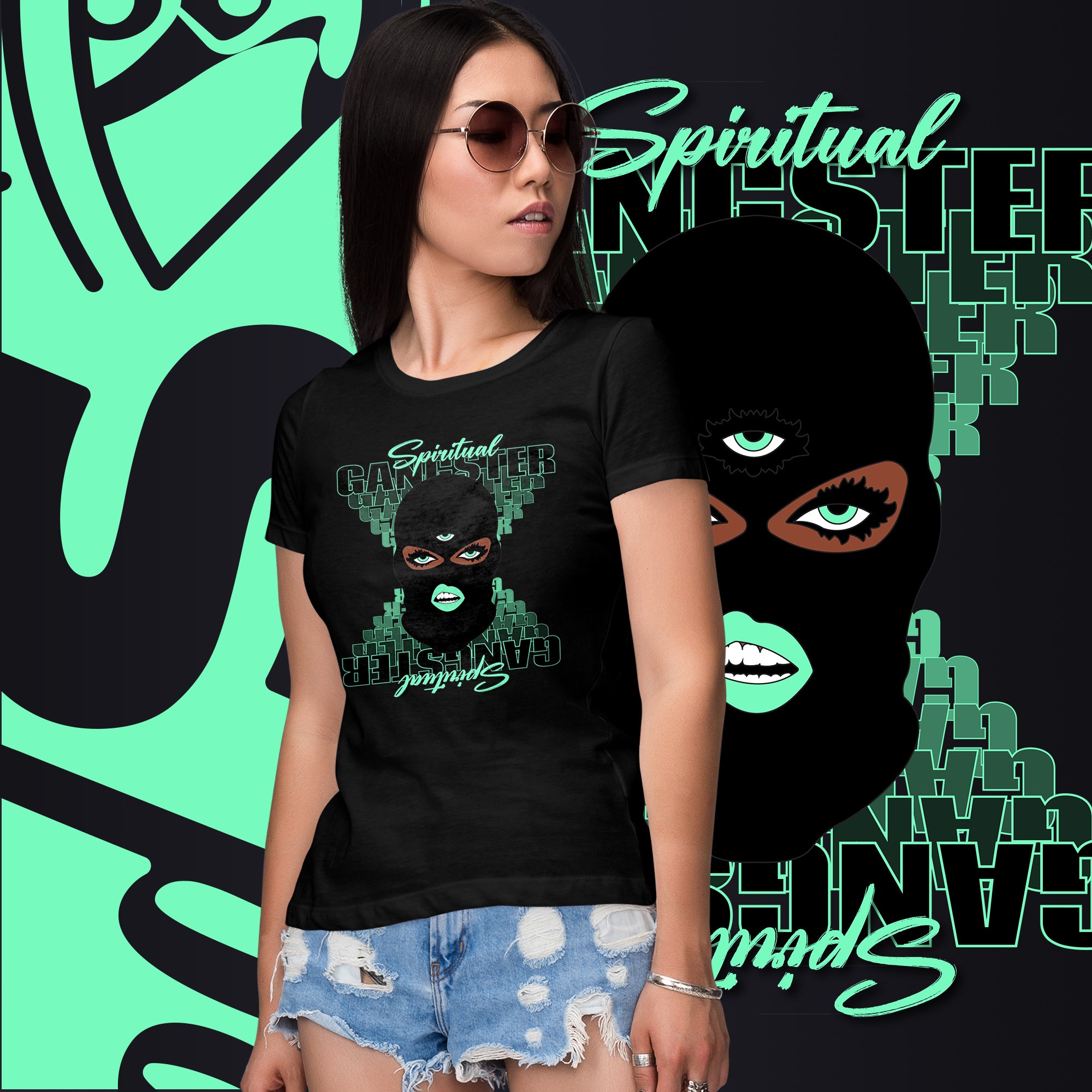 "Spiritual Gang" Ladies T-Shirt (Cocoa) | Cyan