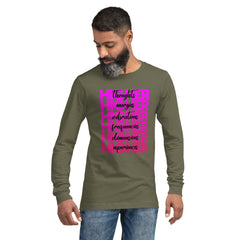 "Higher" Unisex Long Sleeve Tee (Black) | Pink