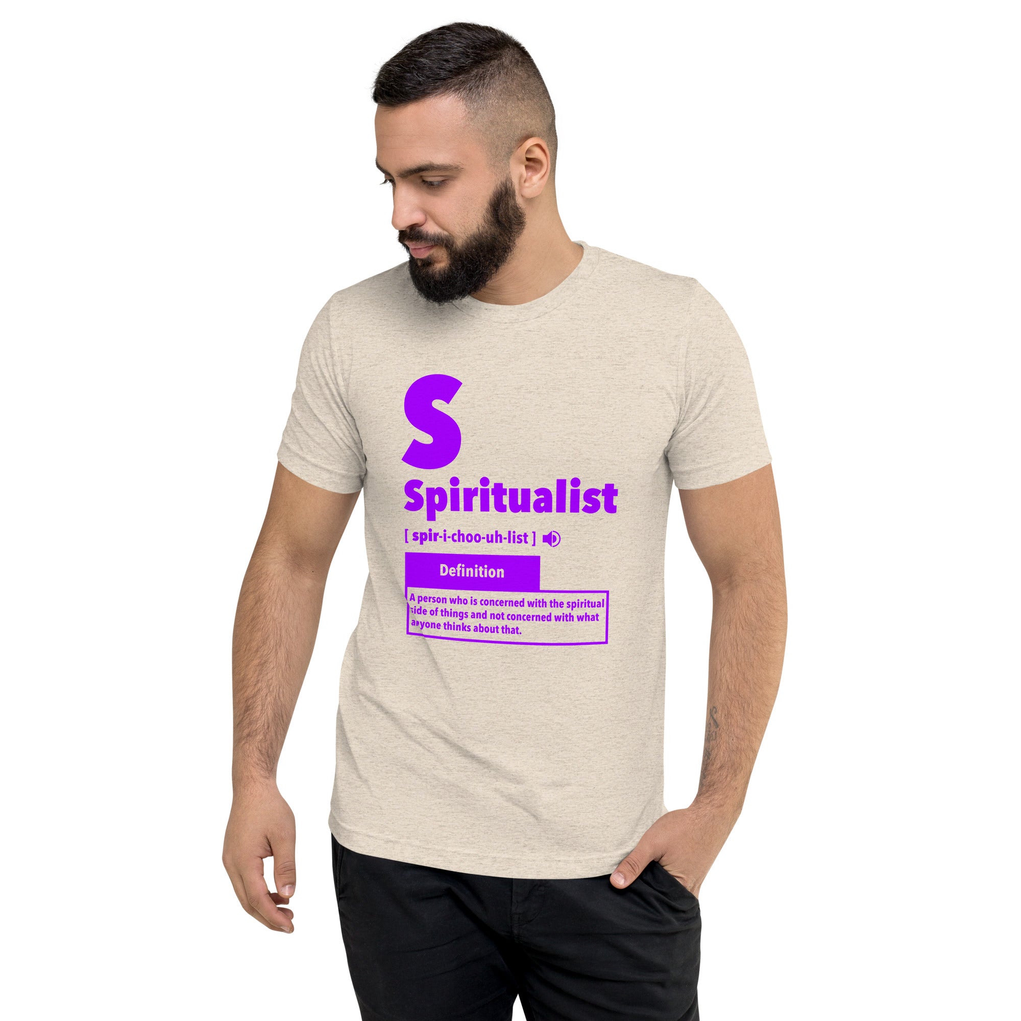 "Spiritualist" Unisex T-Shirt (Solid) | Galaxy Purple