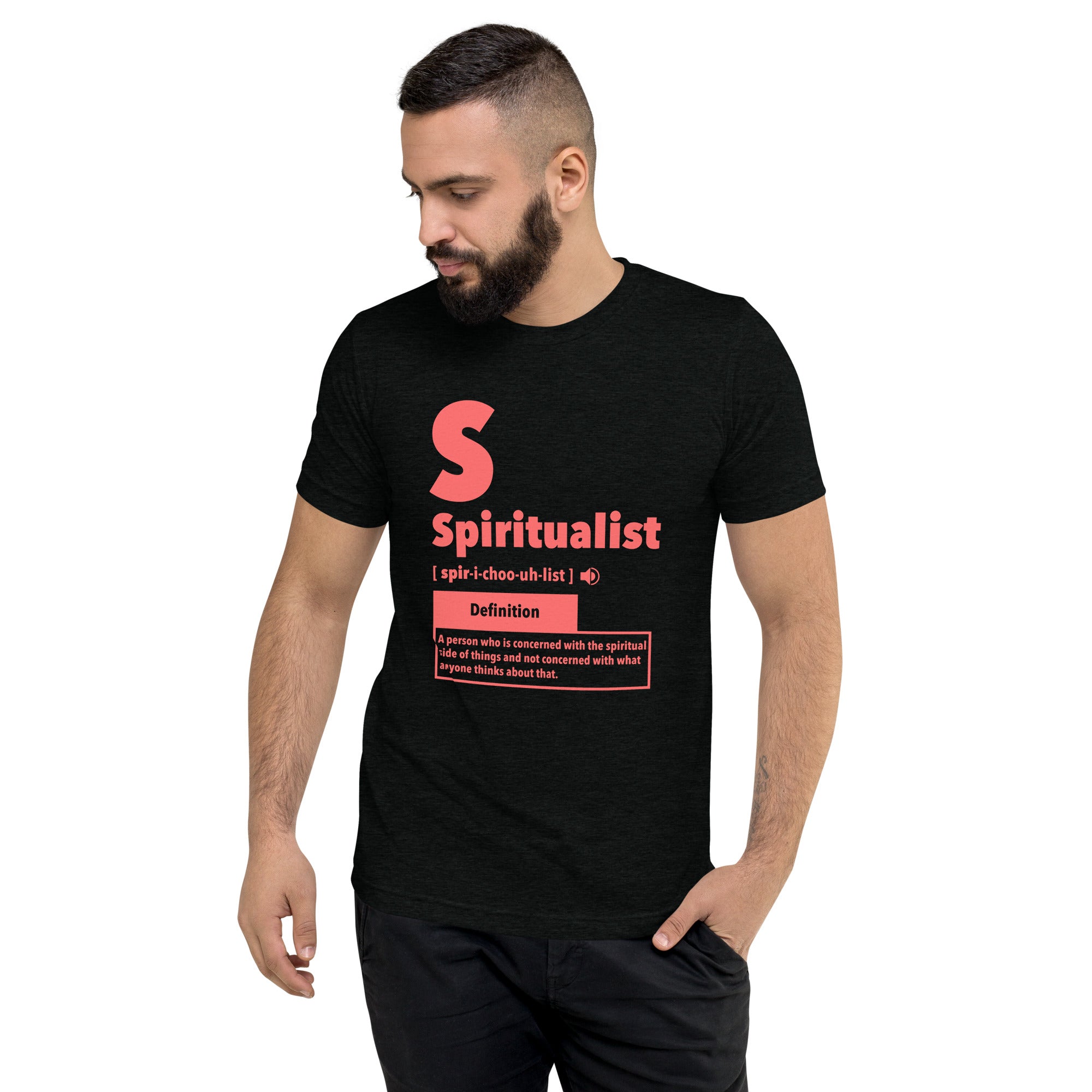 "Spiritualist" Unisex T-Shirt (Solid) | Salmon