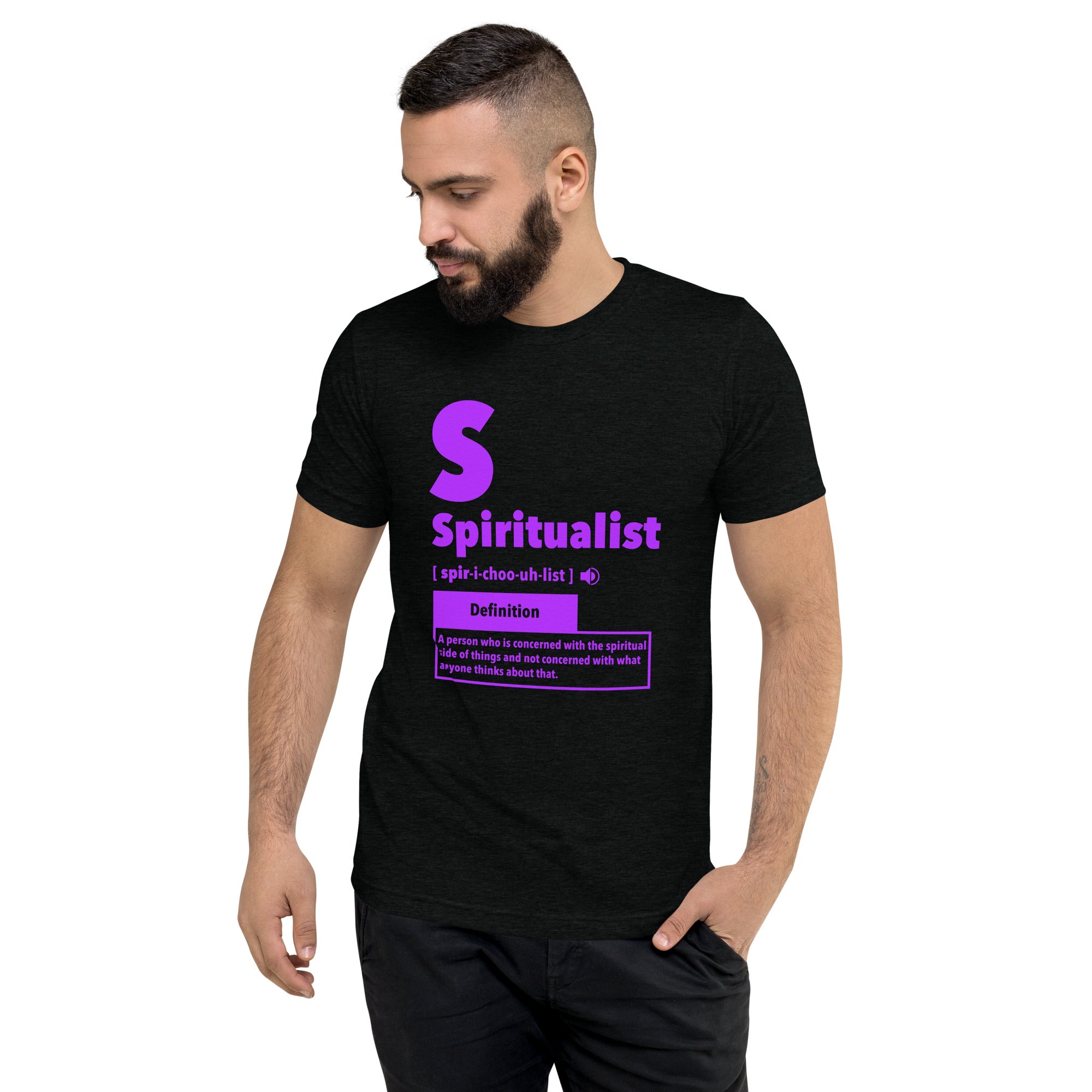 "Spiritualist" Unisex T-Shirt (Solid) | Galaxy Purple