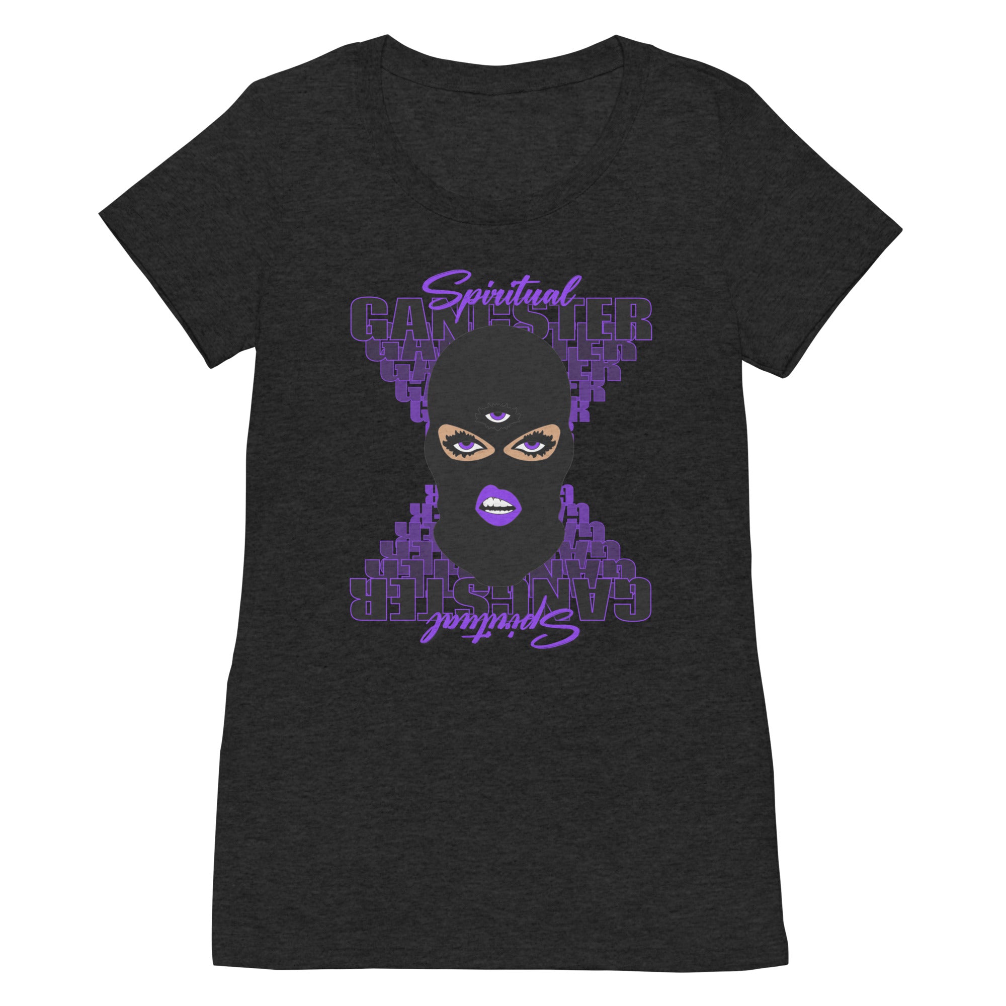 "Spiritual Gang" Ladies T-Shirt (Beige) | Purple