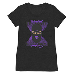 "Spiritual Gang" Ladies T-Shirt (Beige) | Purple