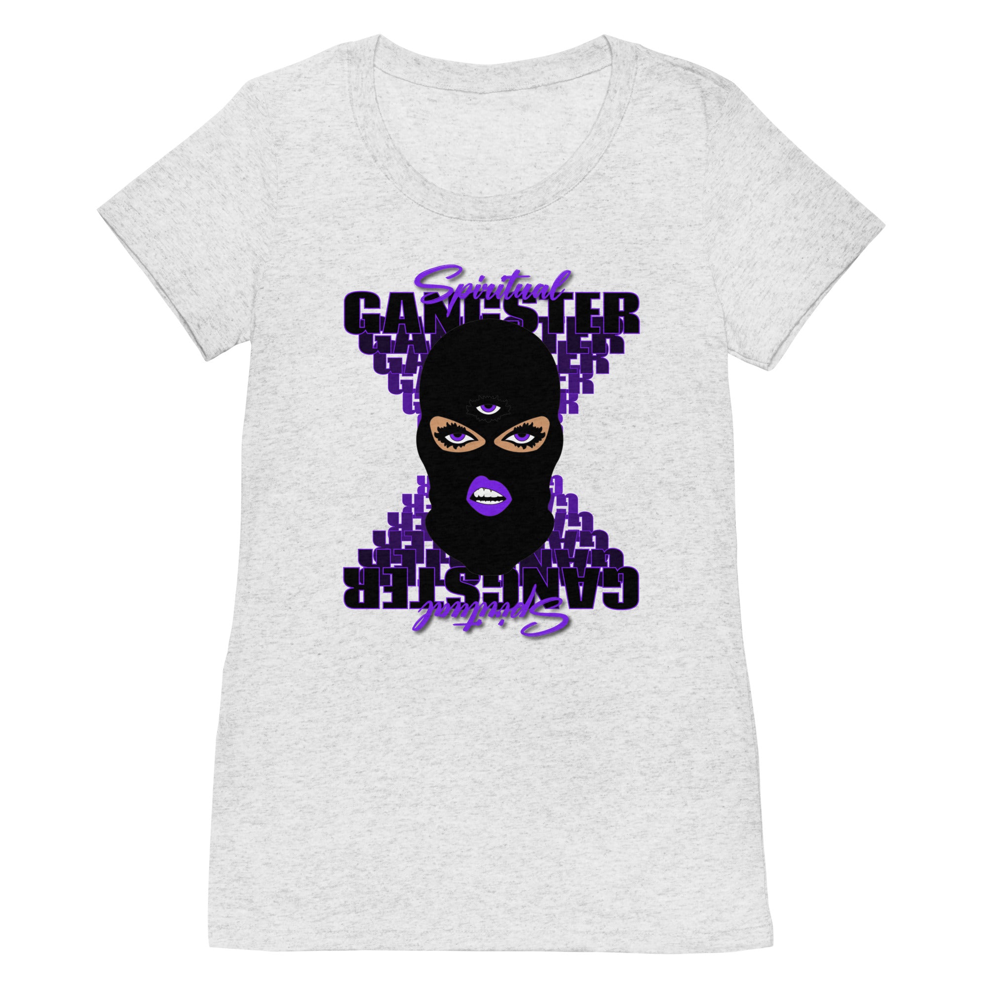 "Spiritual Gang" Ladies T-Shirt (Beige) | Purple