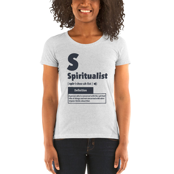 "Spiritualist" Ladies T-Shirt (Solid) | Gray