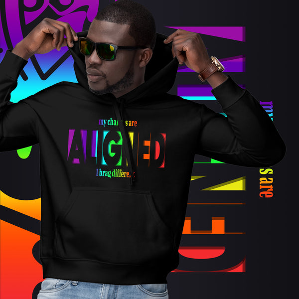 "Aligned" Unisex Hoodie (Brag Version) | All Chakra's