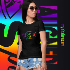 "Aligned" Ladies T-Shirt (Brag Version) | All Chakra's