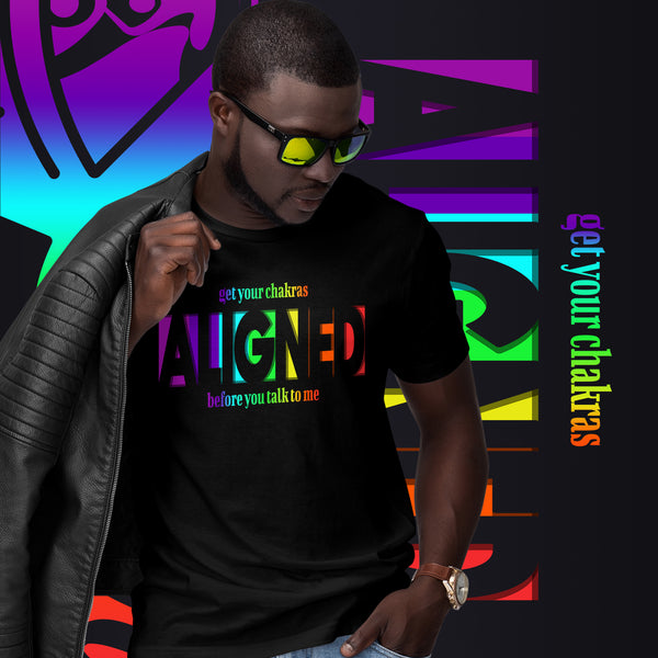 "Aligned" Unisex T-Shirt (No Talking Version) | All Chakra's