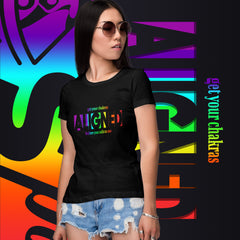 "Aligned" Ladies T-Shirt (No Talking Version) | All Chakra's