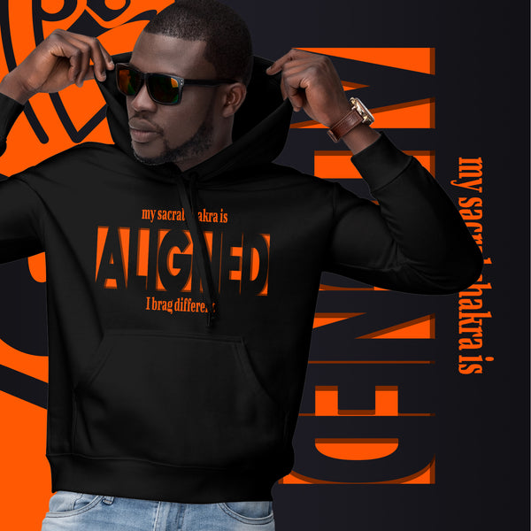 "Aligned" Unisex Hoodie (Brag Version) | Sacral Chakra