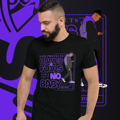 "God Protects Fools" Unisex T-Shirt (Man Version) | Purple