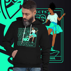 "God Protects Fools" Unisex Hoodie (Woman Version) | Cyan