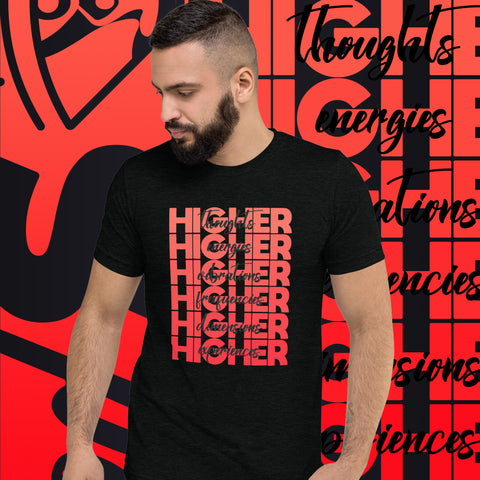 "Higher" Unisex T-Shirt (Black) | Red