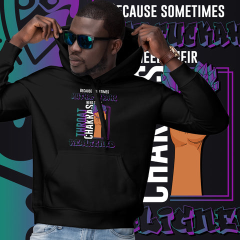 "Re-Aligned" Unisex Hoodie | Turquoise/Purple