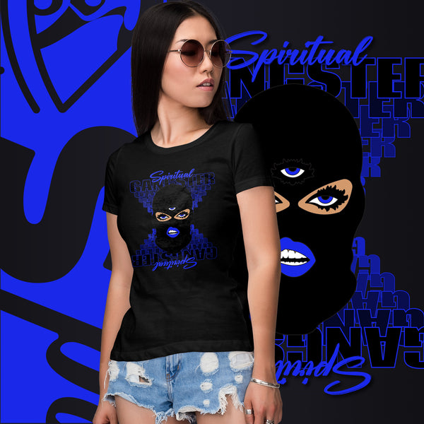 "Spiritual Gang" Ladies T-Shirt (Beige) | Blue