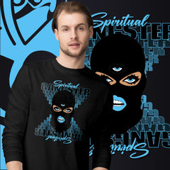 "Spiritual Gang" Unisex Long Sleeve Tee (Beige) | Light Blue