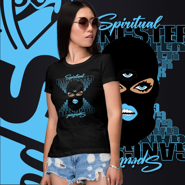 "Spiritual Gang" Ladies T-Shirt (Beige) | Light Blue