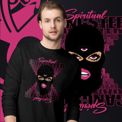 "Spiritual Gang" Unisex Long Sleeve Tee (Beige) | Pink