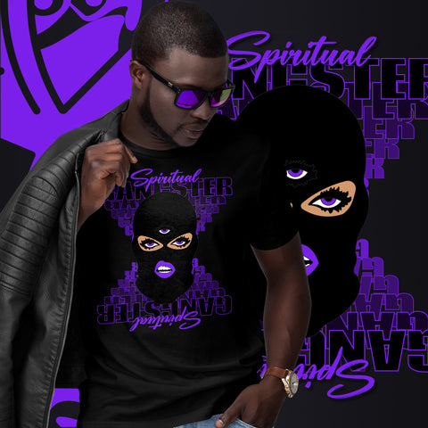 "Spiritual Gang" Unisex T-Shirt (Beige) | Purple