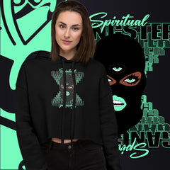 "Spiritual Gang" Crop Hoodie (Cocoa) | Cyan