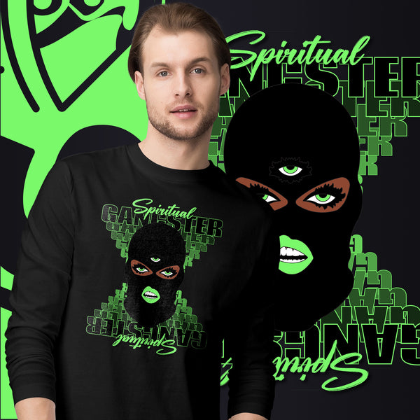 "Spiritual Gang" Unisex Long Sleeve Tee (Cocoa) | Lime