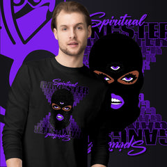 "Spiritual Gang" Unisex Long Sleeve Tee (Cocoa) | Purple