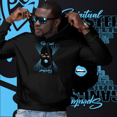 "Spiritual Gang" Unisex Hoodie (Pecan) | Light Blue