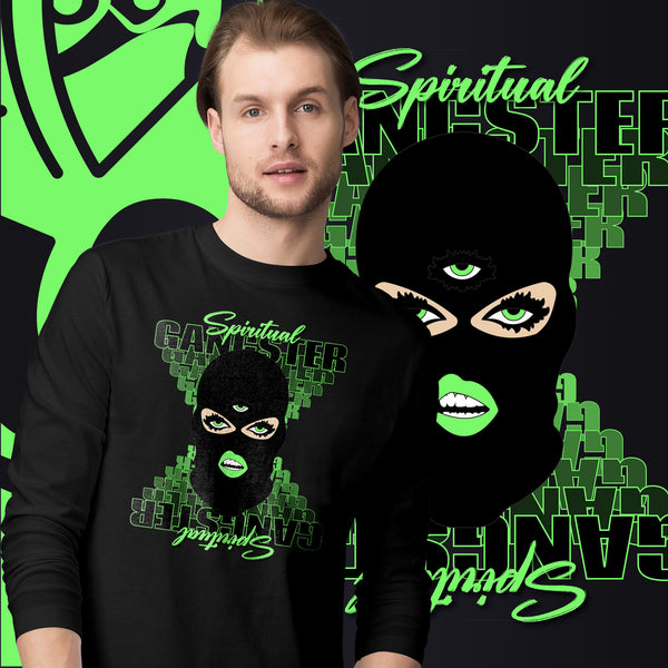 "Spiritual Gang" Unisex Long Sleeve Tee (White) | Lime