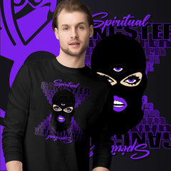 "Spiritual Gang" Unisex Long Sleeve Tee (White) | Purple