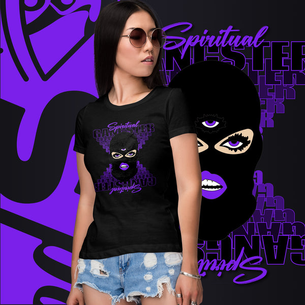 "Spiritual Gang" Ladies T-Shirt (White) | Purple