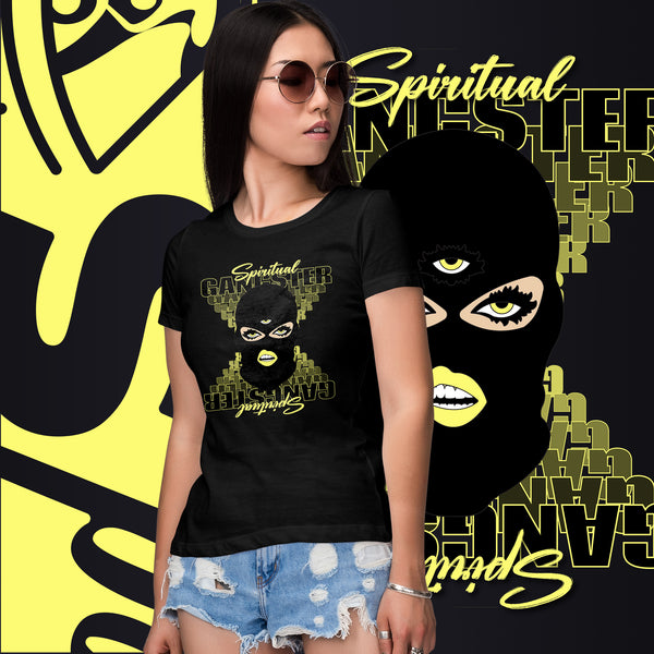 "Spiritual Gang" Ladies T-Shirt (White) | Yellow
