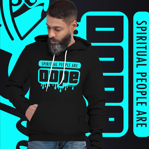 "Spiritual People" Unisex Hoodie (Solid) | Cyan