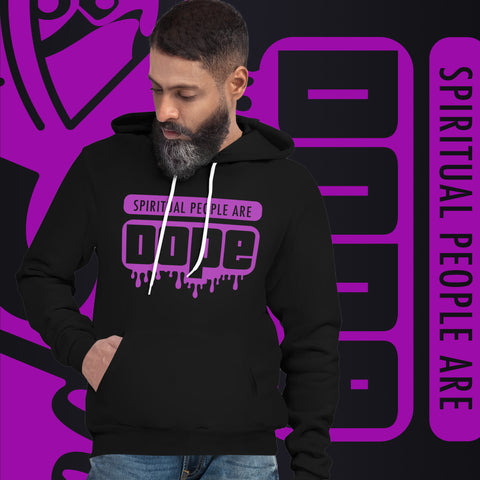 "Spiritual People" Unisex Hoodie (Solid) | Electric Purple