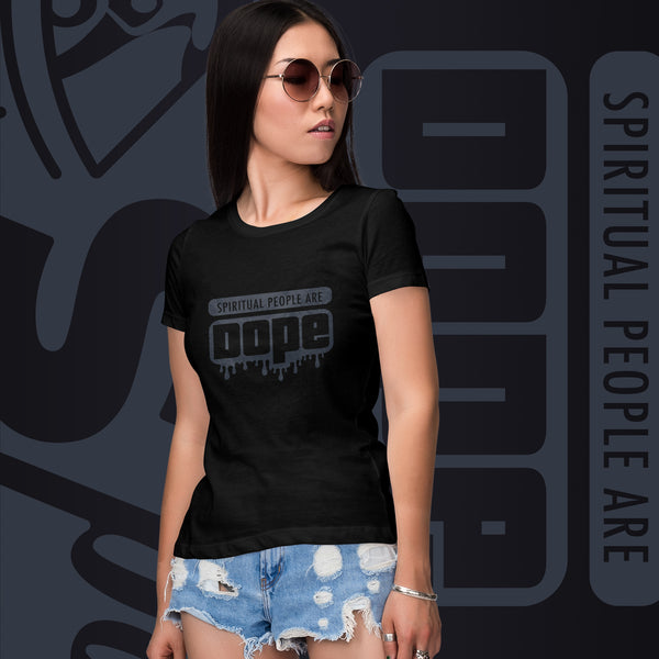 "Spiritual People" Ladies T-Shirt (Solid) | Gray