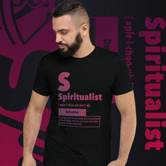 "Spiritualist" Unisex T-Shirt (Gradient) | Berry