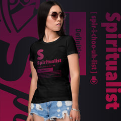 "Spiritualist" Ladies T-Shirt (Gradient) | Berry