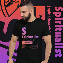 "Spiritualist" Unisex T-Shirt (Gradient) | Peach/Purple