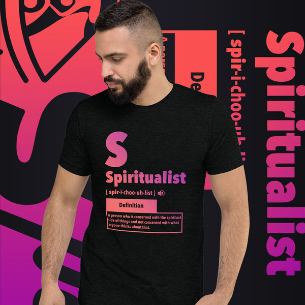 "Spiritualist" Unisex T-Shirt (Gradient) | Pink/Purple