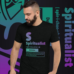 "Spiritualist" Unisex T-Shirt (Gradient) | Turquoise/Purple