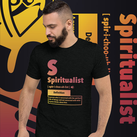 "Spiritualist" Unisex T-Shirt (Gradient) | Yellow/Peach