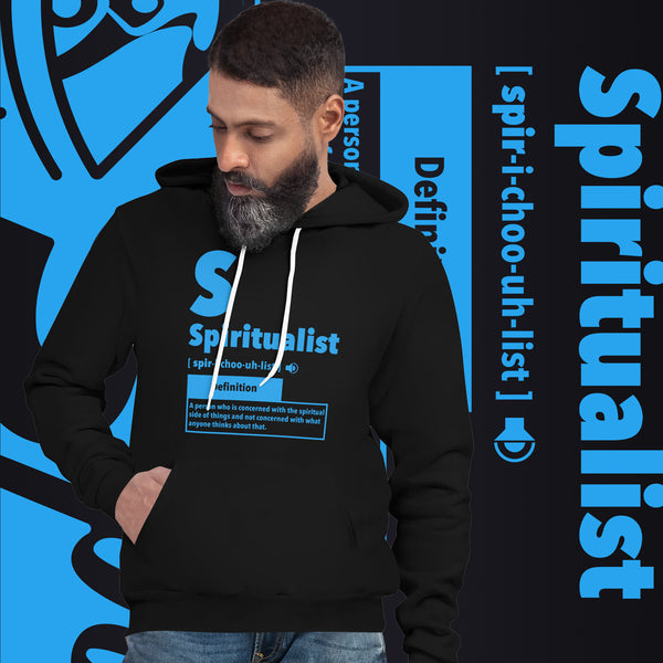 "Spiritualist" Unisex Hoodie (Solid) | Baby Blue