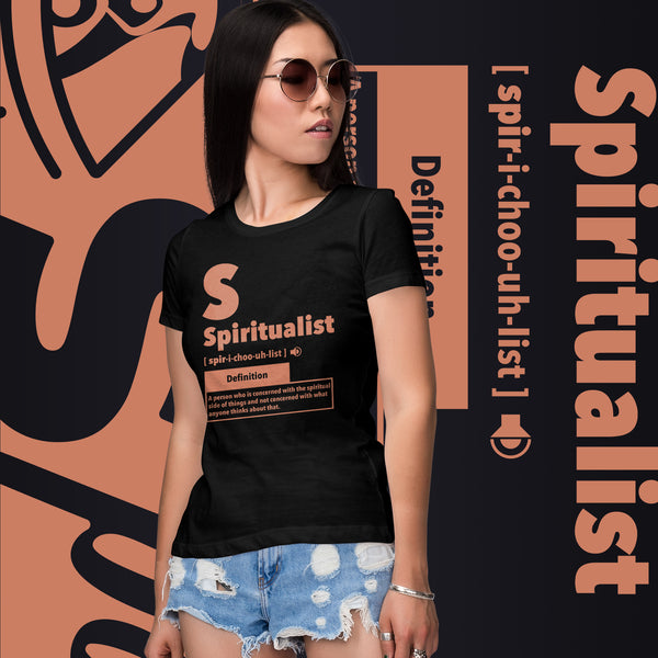 "Spiritualist" Ladies T-Shirt (Solid) | Beige