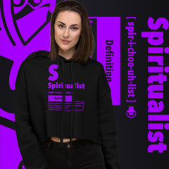 "Spiritualist" Crop Hoodie (Solid) | Galaxy Purple