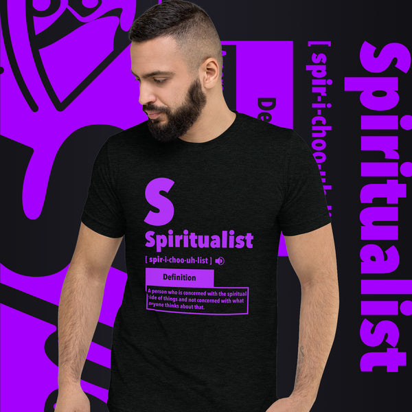 "Spiritualist" Unisex T-Shirt (Solid) | Galaxy Purple