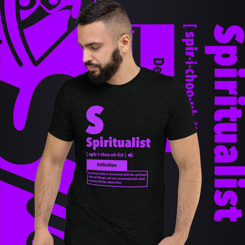 "Spiritualist" Unisex T-Shirt (Solid) | Galaxy Purple