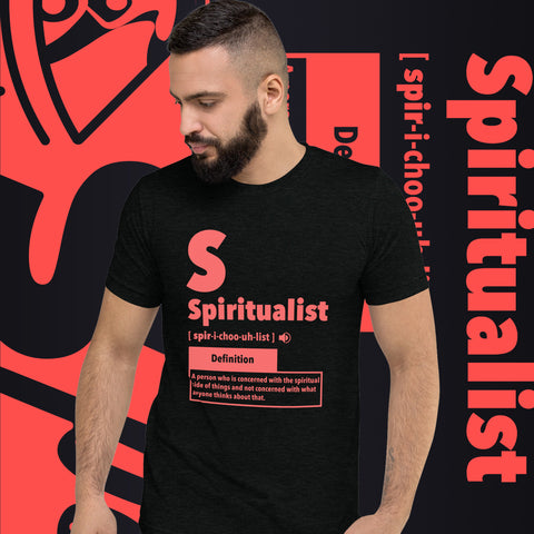 "Spiritualist" Unisex T-Shirt (Solid) | Salmon