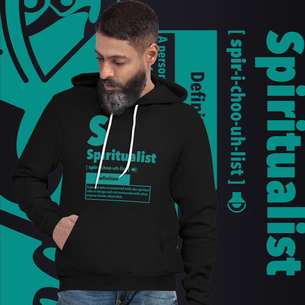 "Spiritualist" Unisex Hoodie (Solid) | Teal