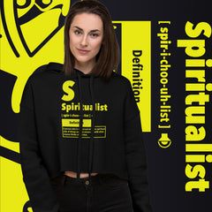 "Spiritualist" Crop Hoodie (Solid) | Yellow