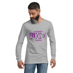 "Aligned" Unisex Long Sleeve Tee (Brag Version) | Crown Chakra